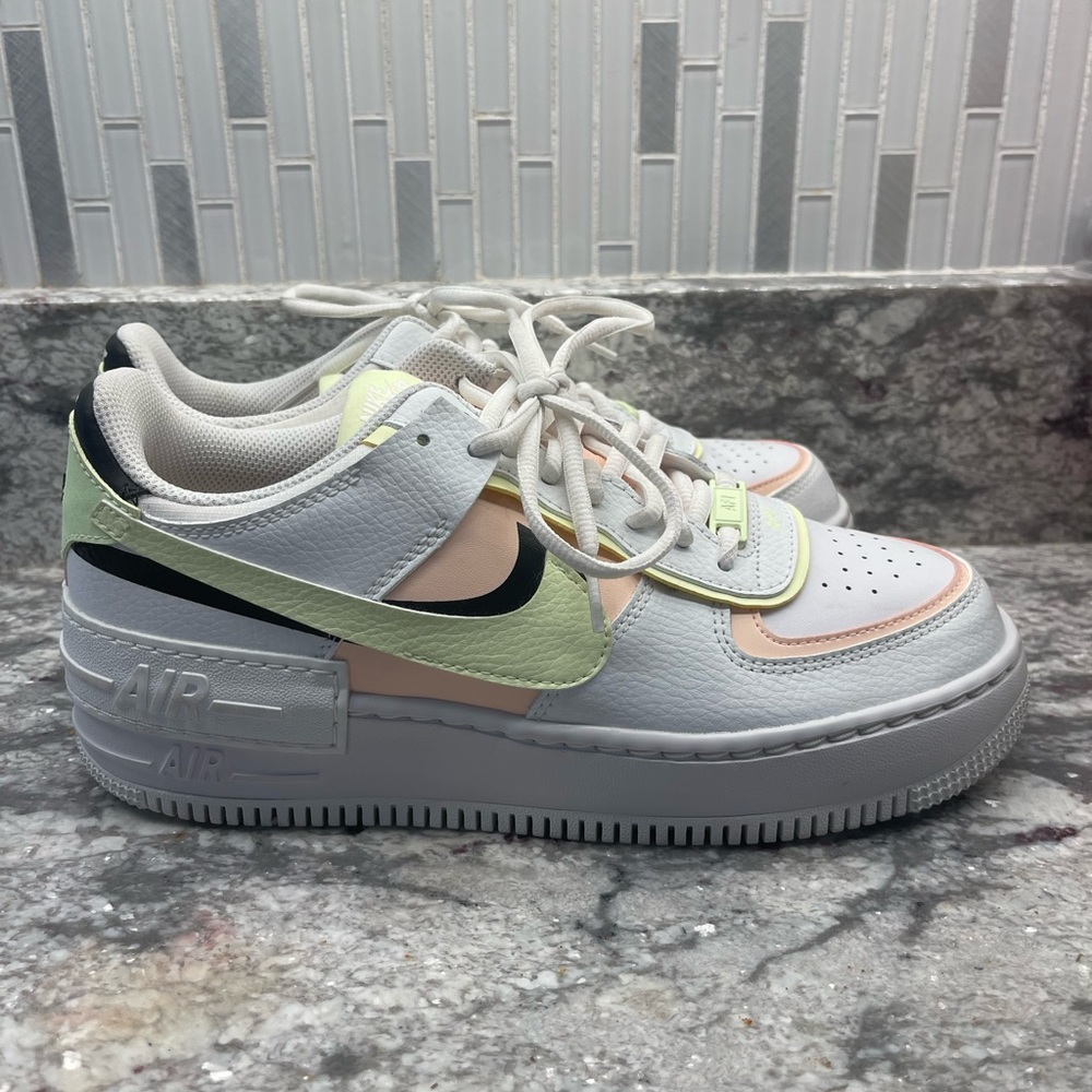 Air Force 1 Shadow Summit White Barely Volt Crimson Tint